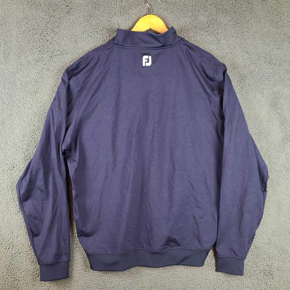Footjoy 1/4 Zip Men's XL Blue Pullover Performance Golf Stretch - Picture 3 of 7